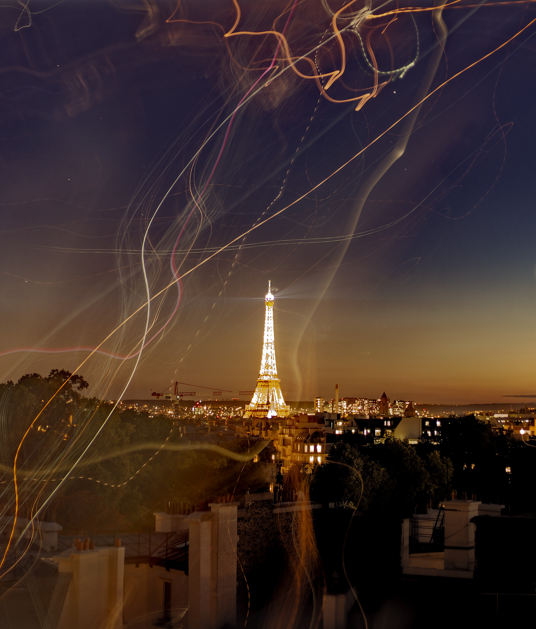 Eiffel tower from my window
